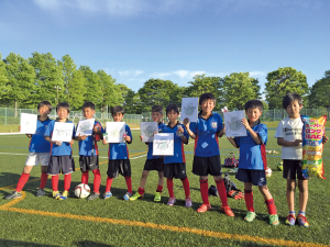2015年5月24に行われた 「第1回松本山雅FCミニサッカー大会」で準優勝に